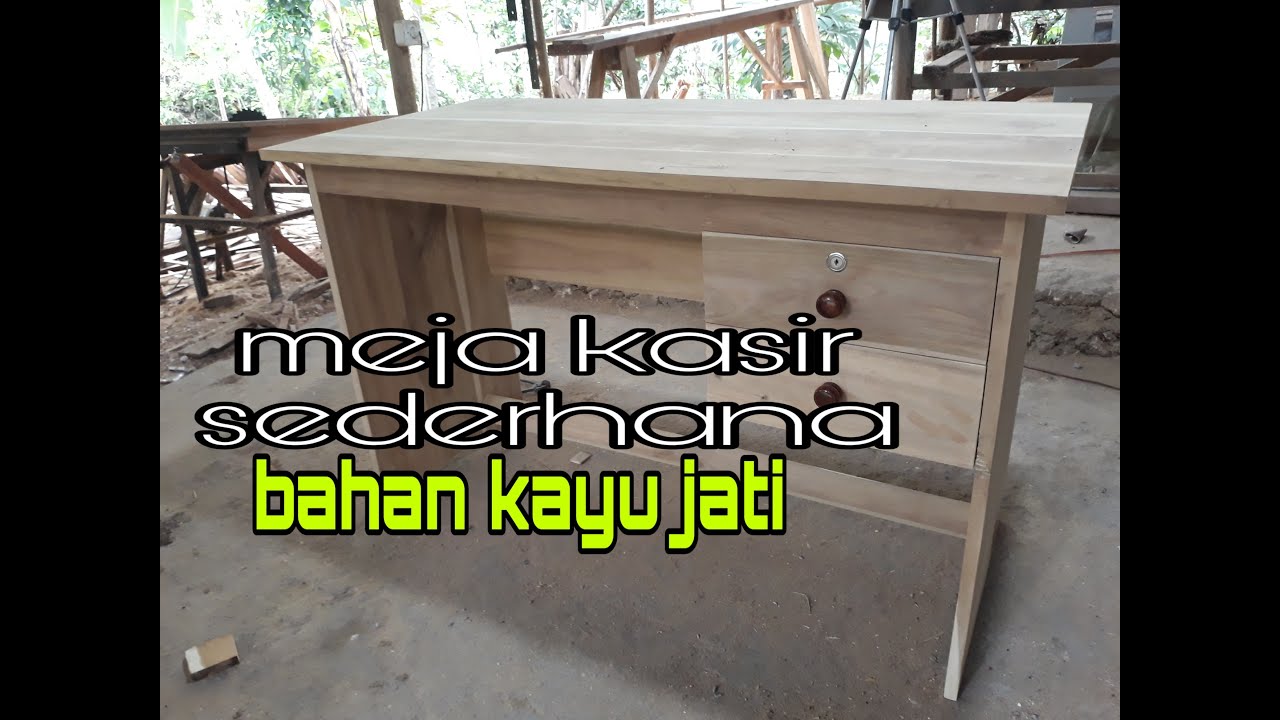 MEJA KASIR KAYU JATI
