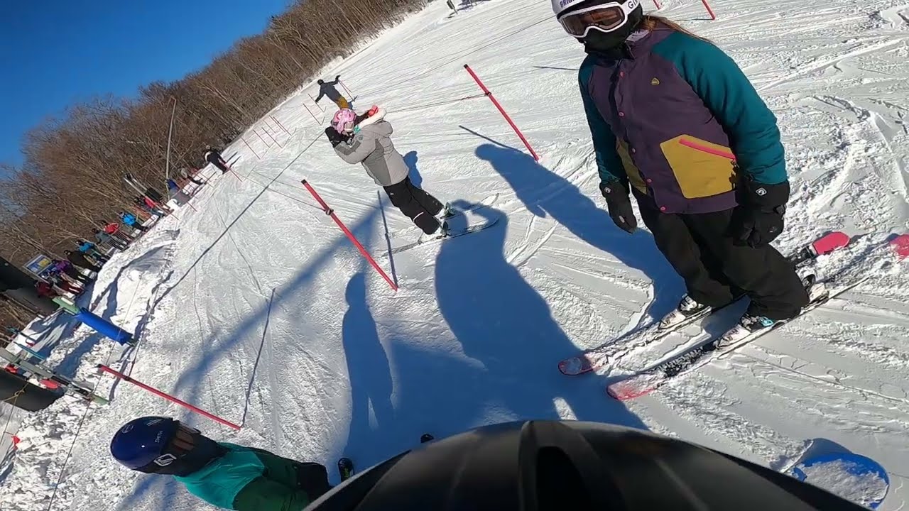 Charging the black diamond with Charlie at Mount Snow!