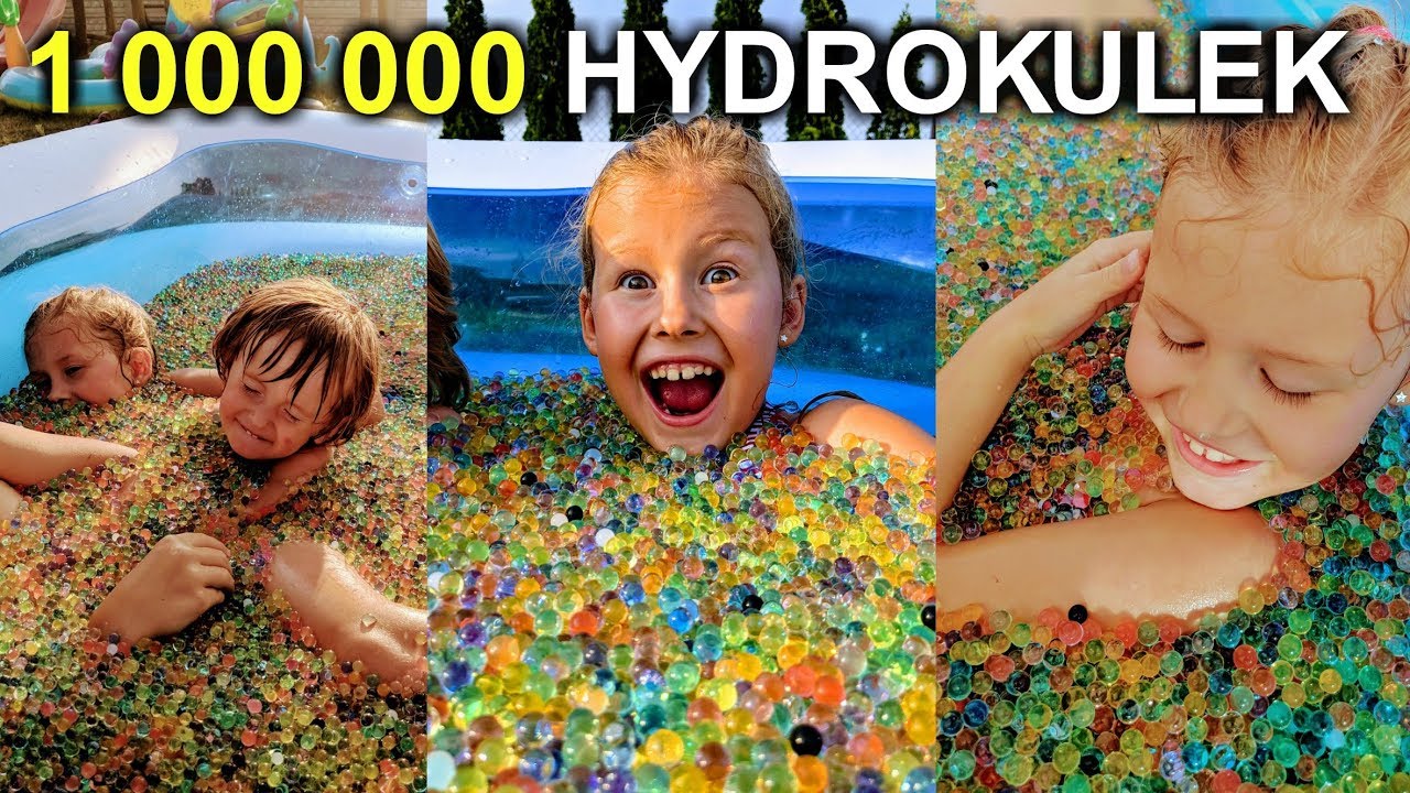 1 000 000 HYDROKULEK W BASENIE *udało się mega efekt* ORBEEZ BALLS IN THE POOL