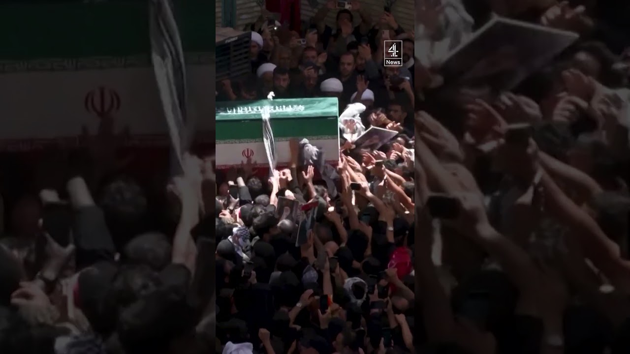 Thousands carry Khamenei's coffin through streets of Iraq