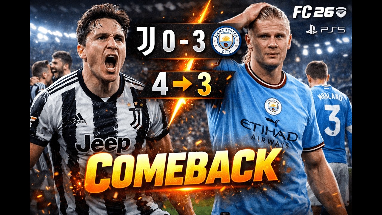 Impossible Comeback After 80’ 😤 | FC 26 PS5 Juventus vs Man City