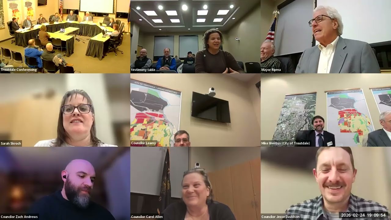Troutdale City Council Meeting - February 24, 2026