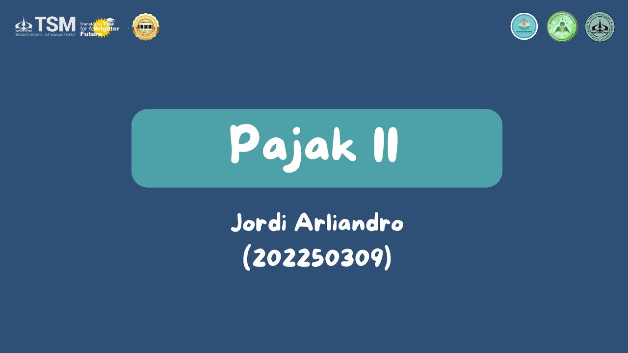 Mentoring UAS Genap 2025 - Pajak II