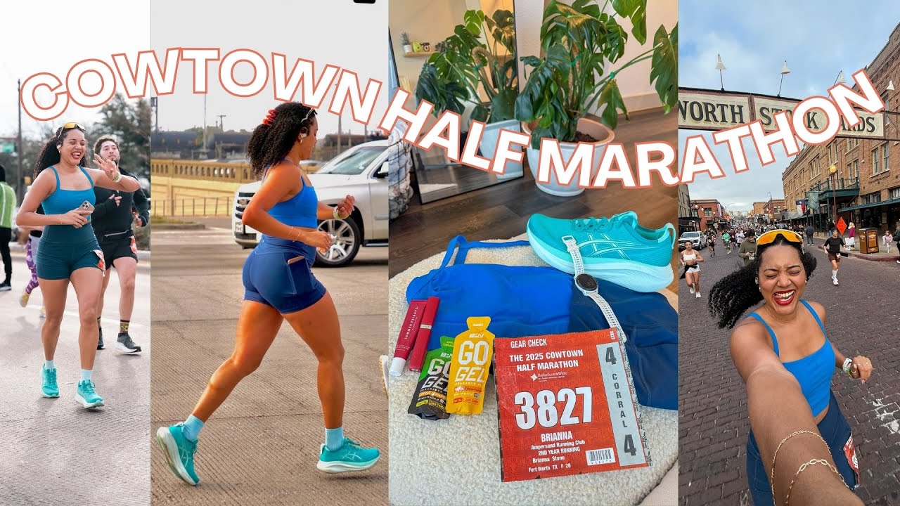 Fort Worth Cowtown Half Marathon 2025 🤠 | running a 9-min pr!!!