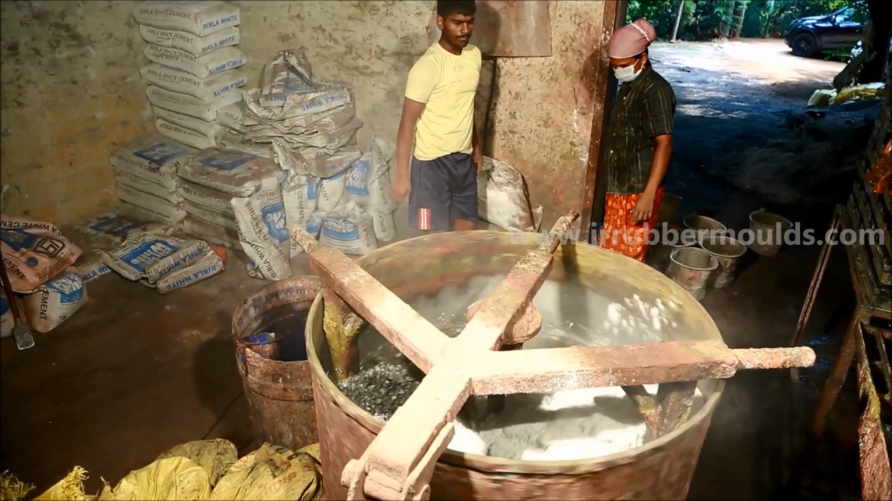 Paving block manufacturing with JR Rubber Molds www.jrrubbermoulds.com