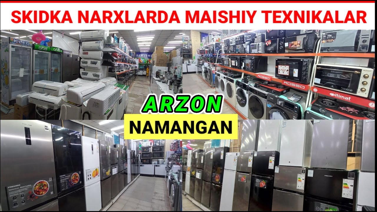 ARZON NARXDA MAISHIY TEXNIKALAR. NAMANGAN SHAHRIDA BEPUL DASTAVKA. #arzon #maishiy_texnikalar #rek