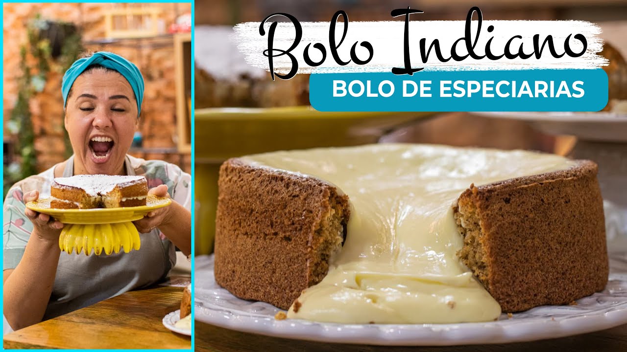 Bolo Indiano: bolo de especiarias feito com farinha de rosca.