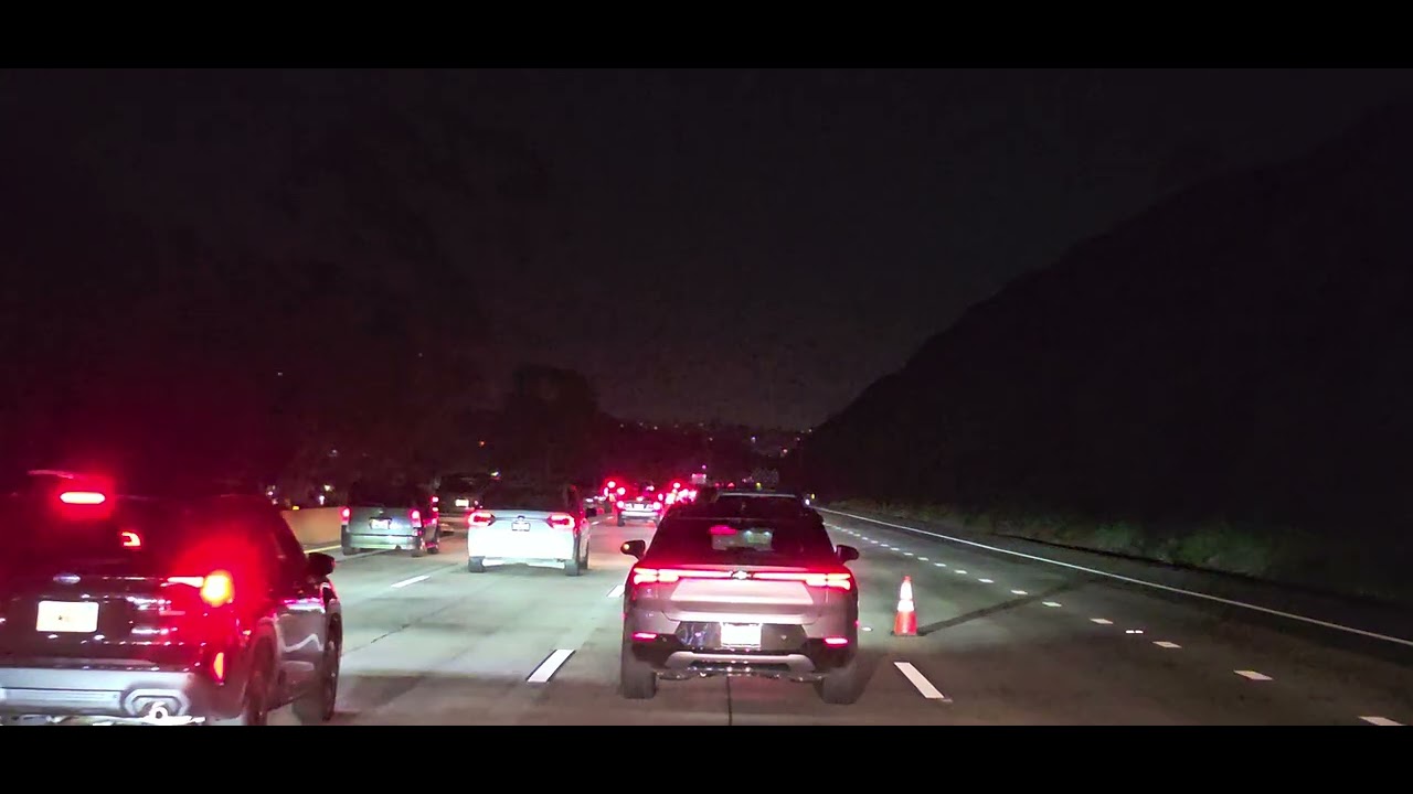 3/11/26 pt.1 close lanes 3-5 on SB5 at Balboa 
