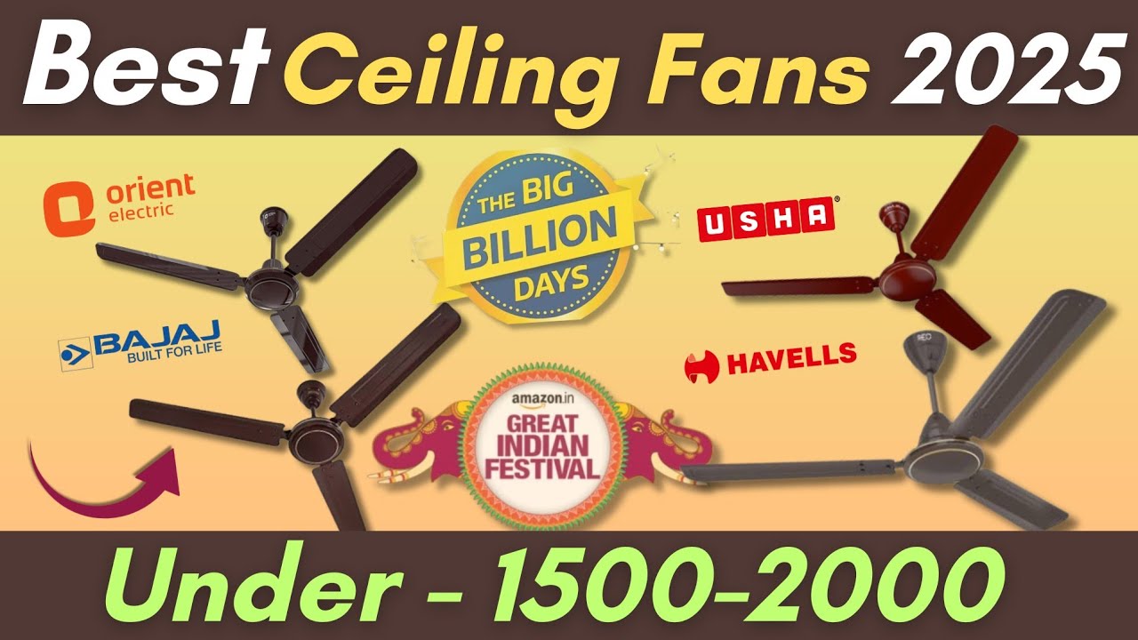 Best Ceiling Fans in India 2025✨️Best Ceiling Fan Under rs 1500-2000