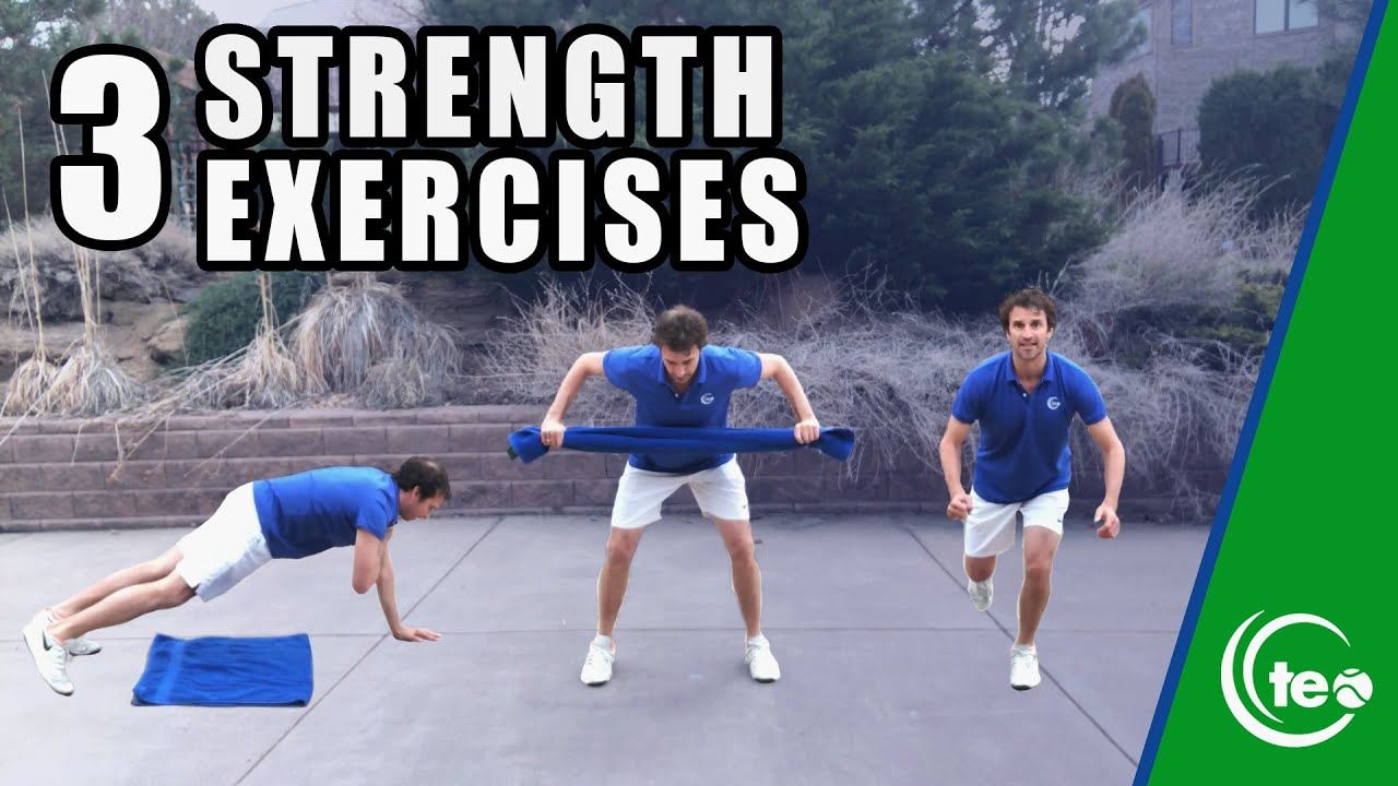 3 Exercises For Tennis Players | STRENGTH FITNESS WORKOUT