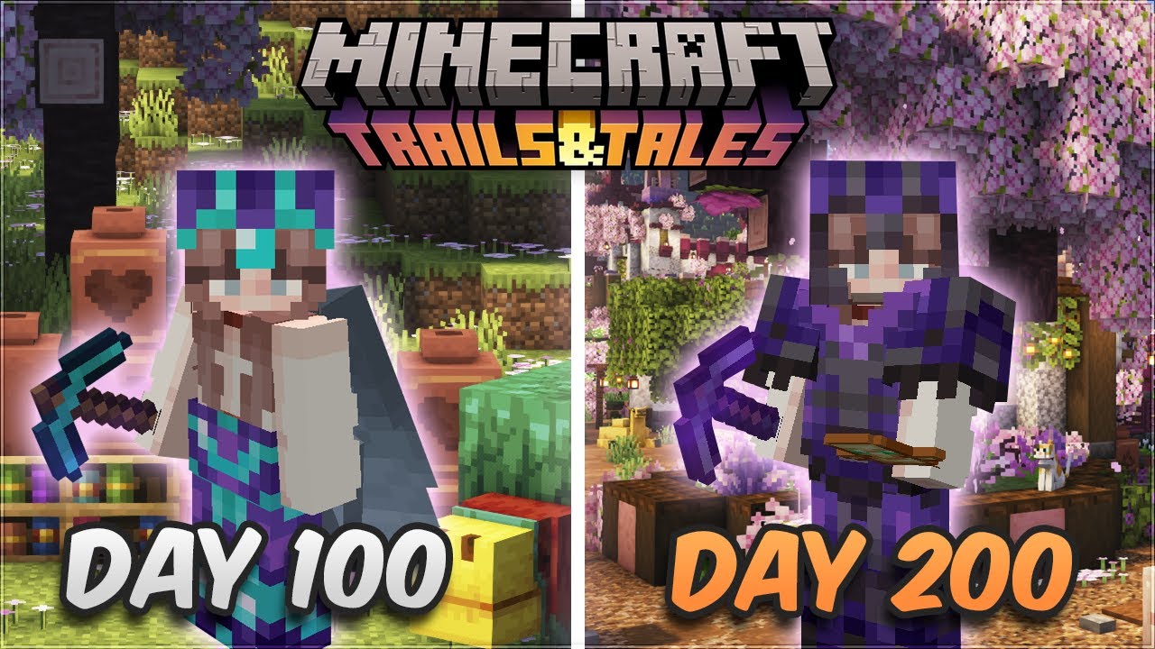 I survived 200 days in Minecraft 1.20 🌸