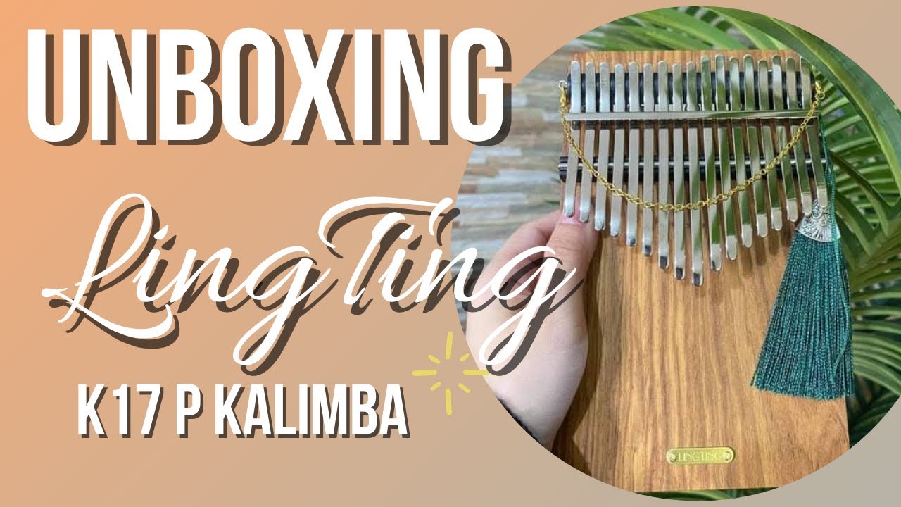 Lingting Kalimba (LT-K17P) UNBOXING AND SOUND TEST (with free kalimba stand and customize sticker)🤍