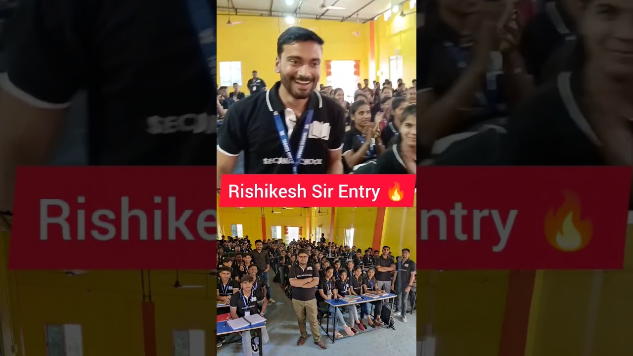Rishikesh Sir Entry🔥 in Orientation Program of Class 12th. Best is yet to COME🔥.