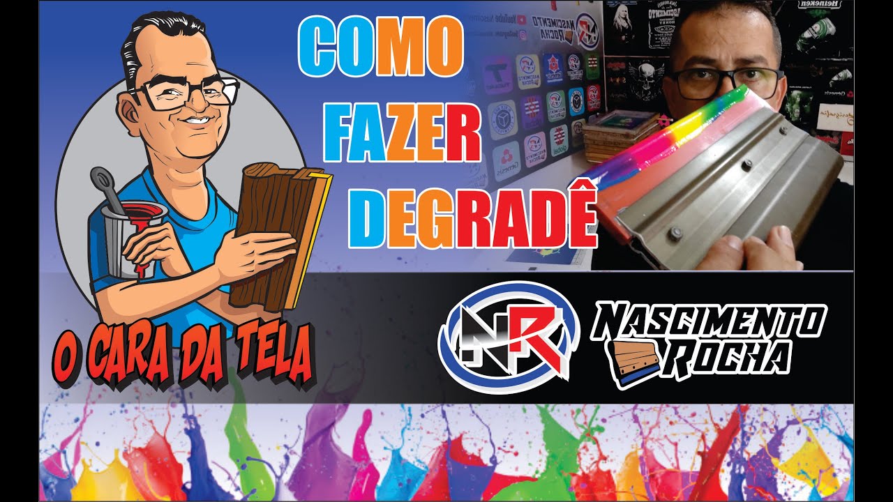 COMO FAZER UM DEGRADÊ NA SERIGRAFIA