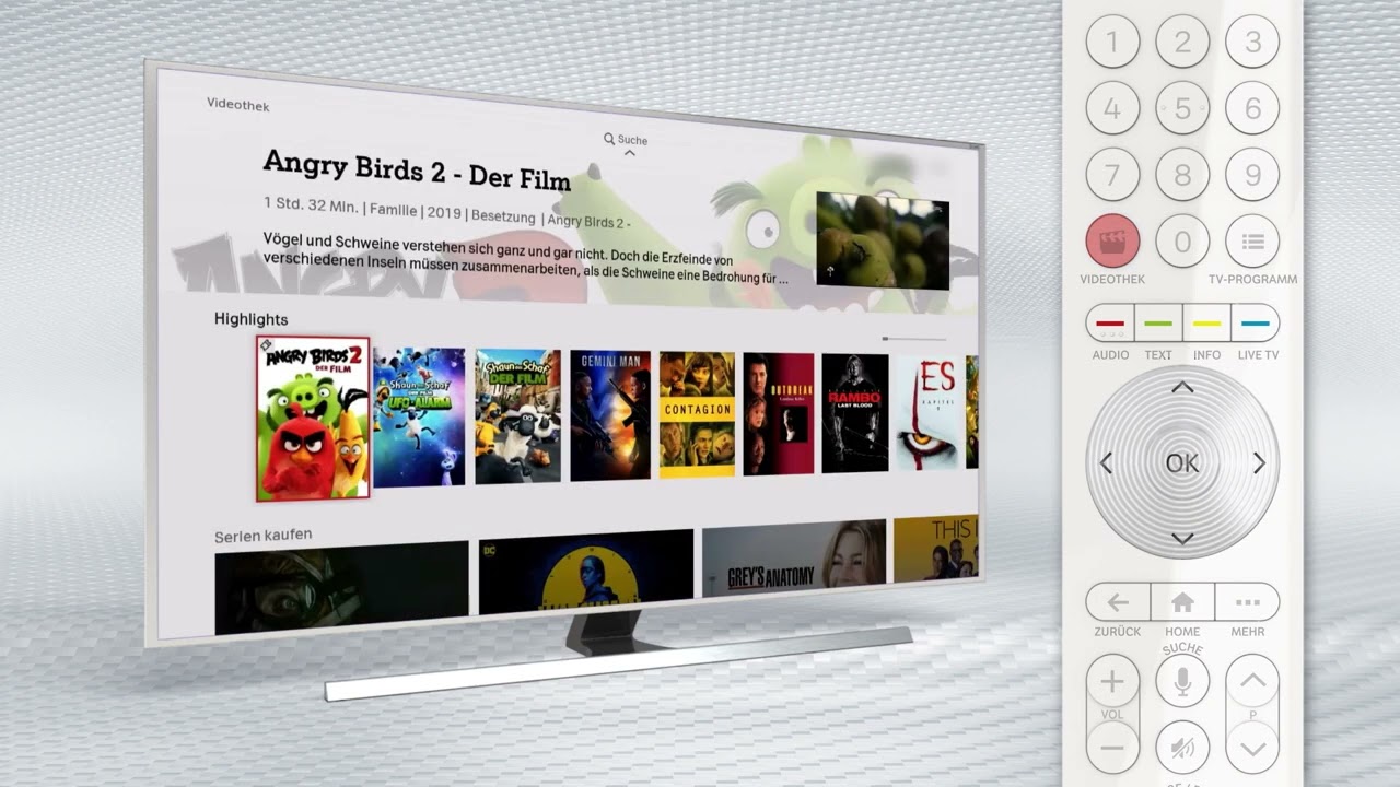 Bedienung von A1 Xplore TV