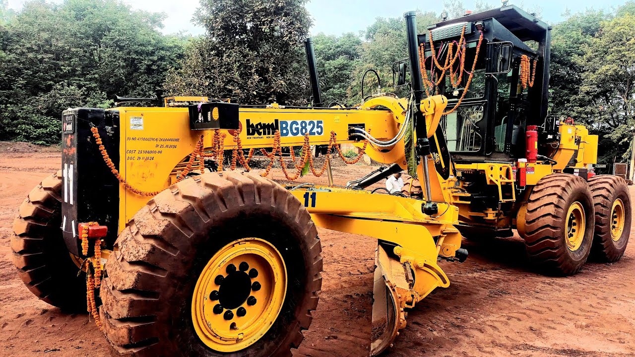 Beml BG825 Motor Grader Basic Information Full Details Review | ​⁠ @MegaMachinesChannel