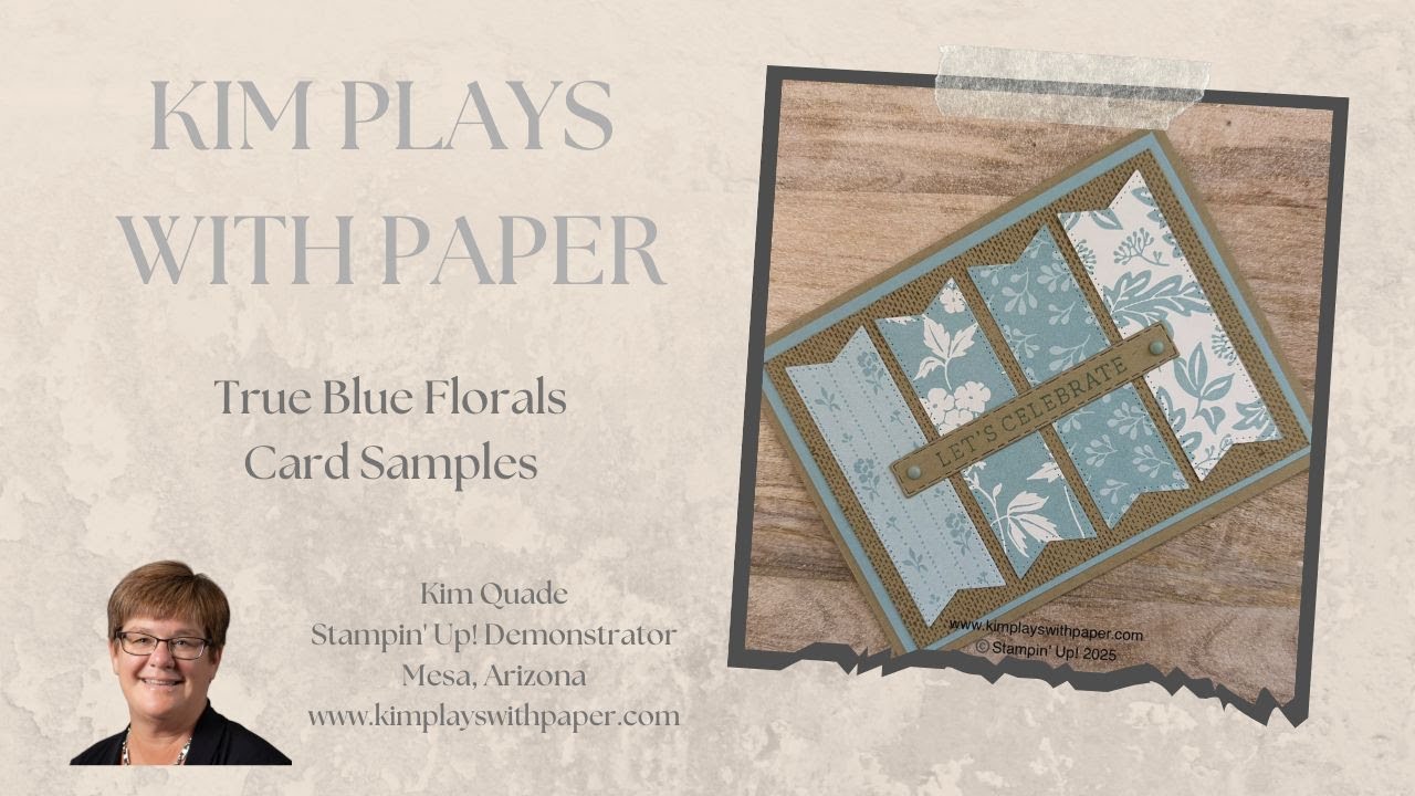 Образцы открыток True Blue Florals