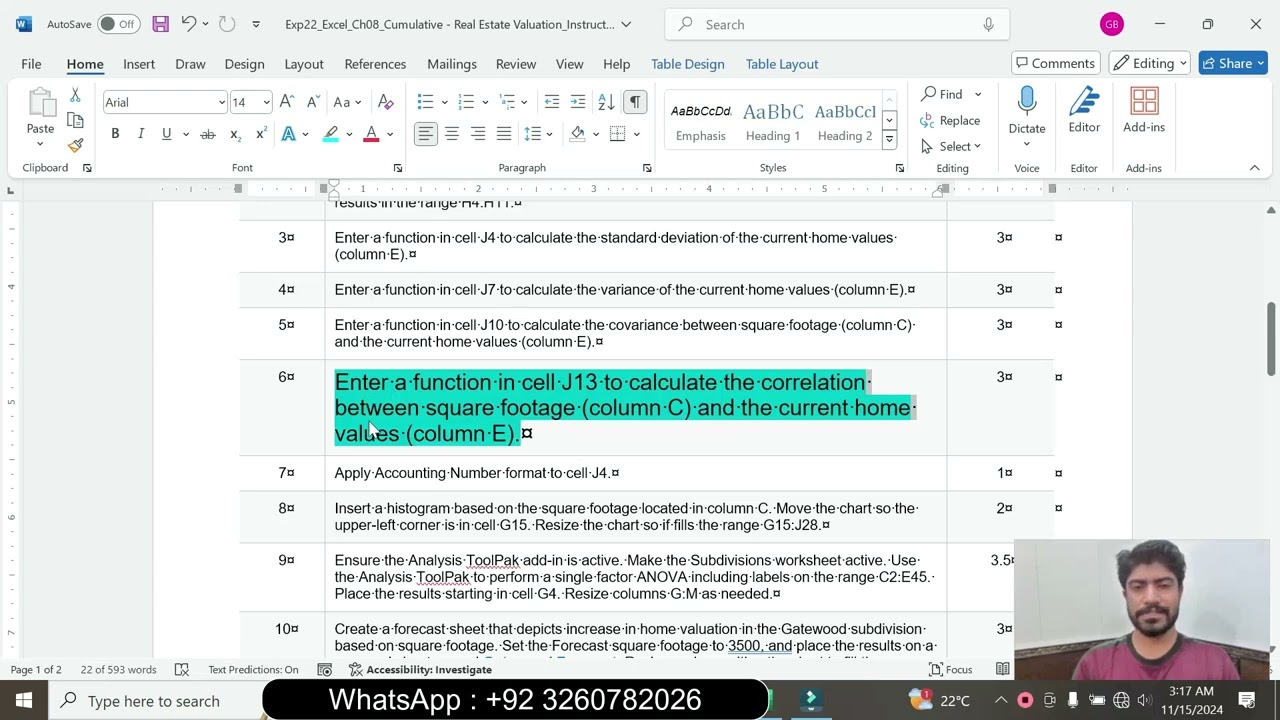 Exp22_Excel_Ch08_Cumulative - Real Estate Valuation | Excel Ch08 Cumulative  Real Estate Valuation