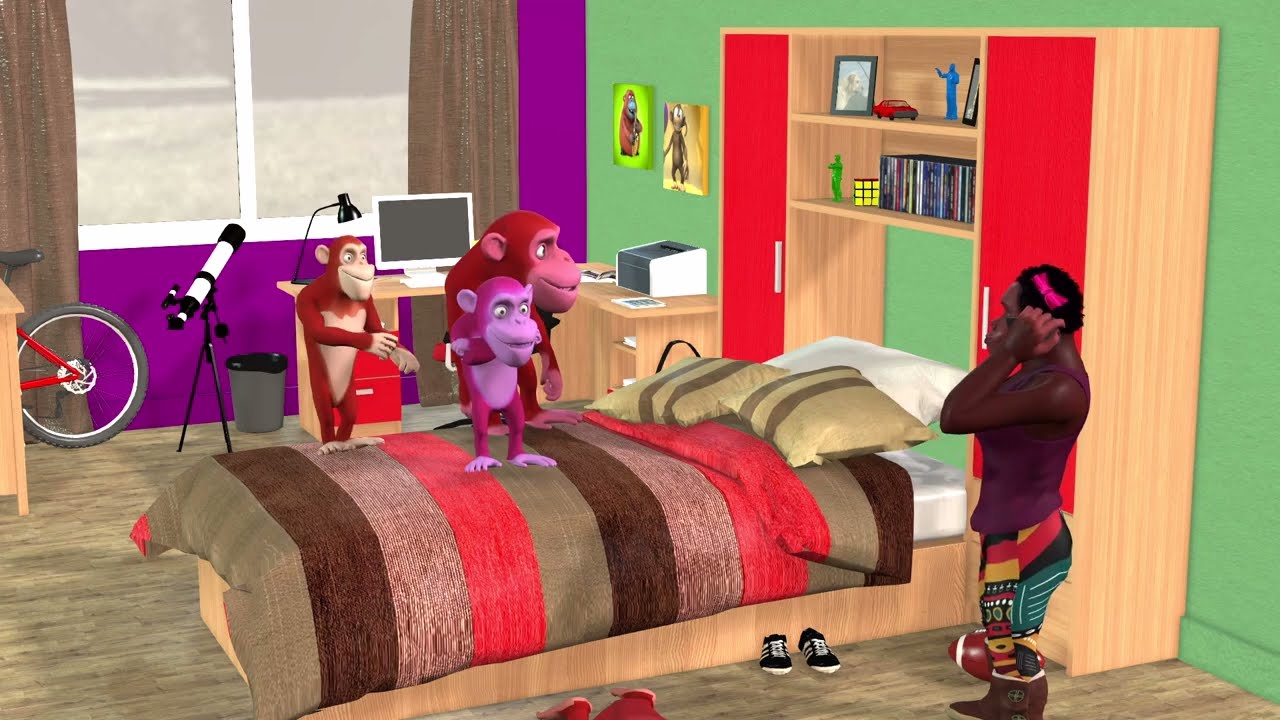 5 LITTLE MONKEYS - SOKIDZTV (ENGLISH)