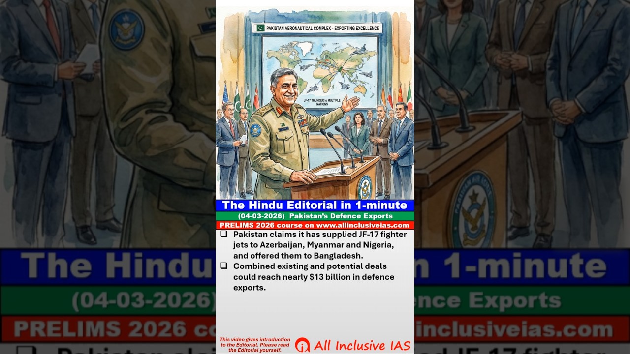 Editorial in 1 minute - The Hindu 04-03-2026 #civilservices #editorial