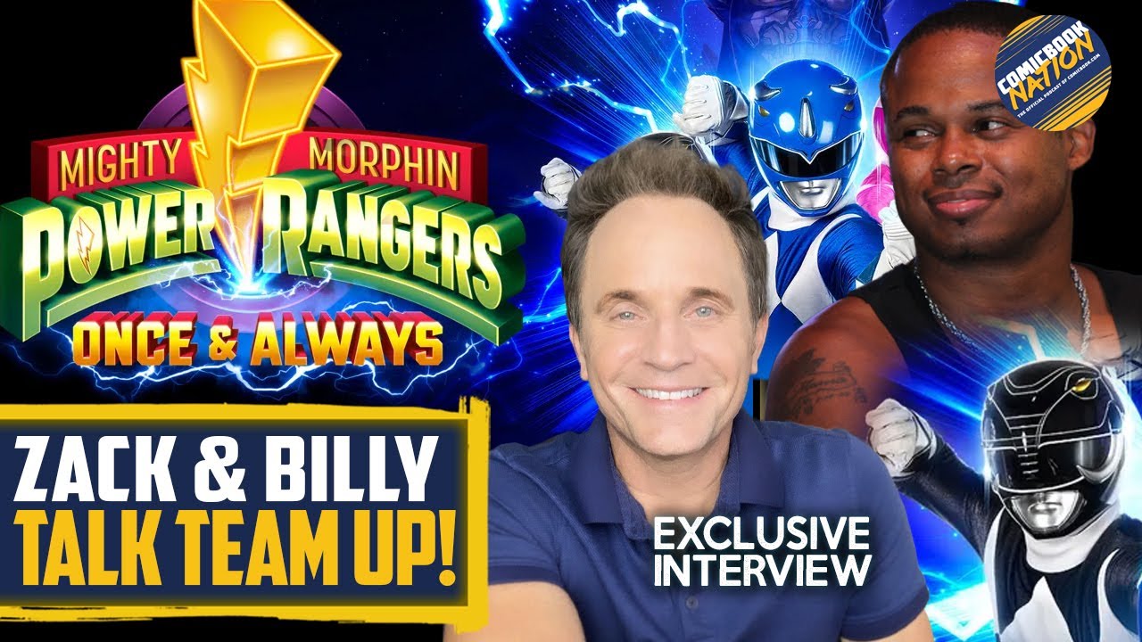 Blue & Black Power Rangers On Amazing Once And Always Return! David Yost, Walter Emmanuel Jones