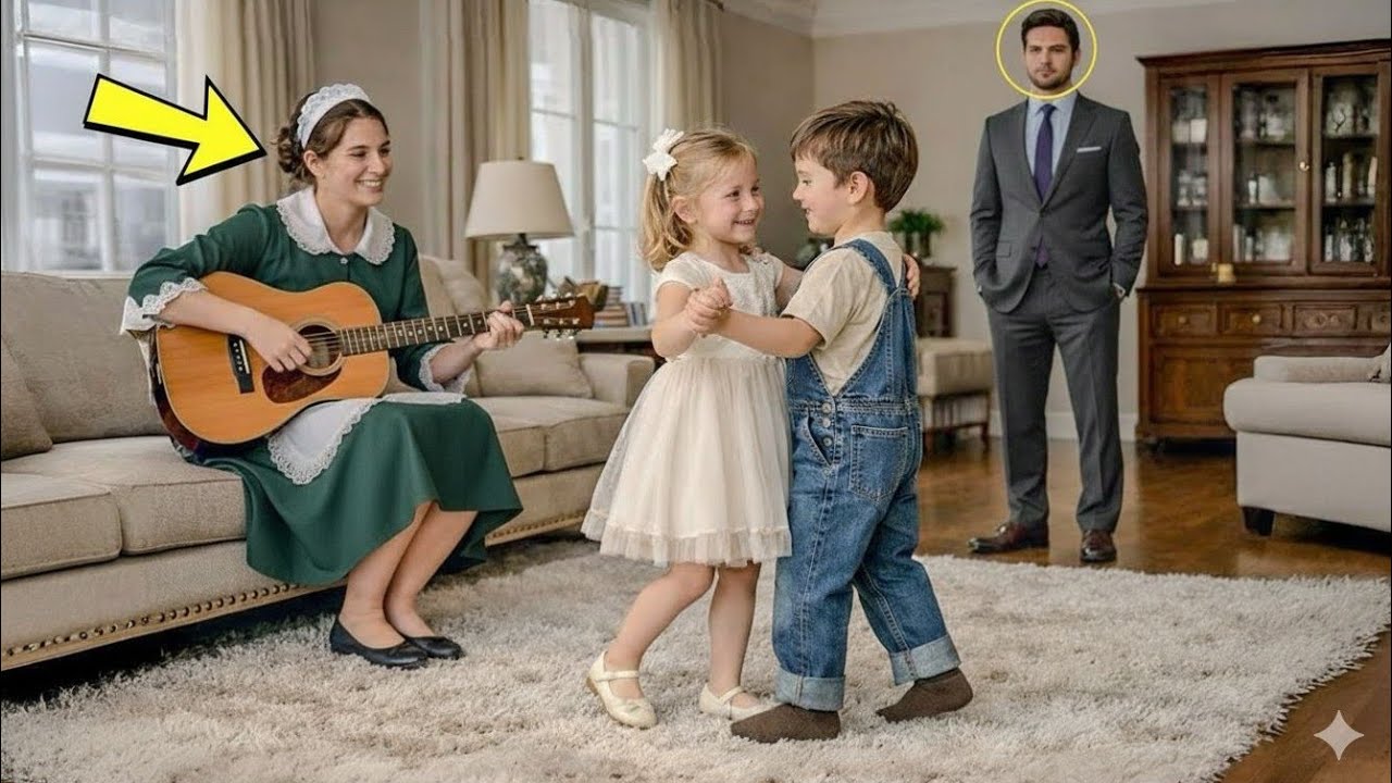 Milyoner eve yorgun geldi... ve temizlikçinin oğlunun kızıyla dans ettiğini gördü.
