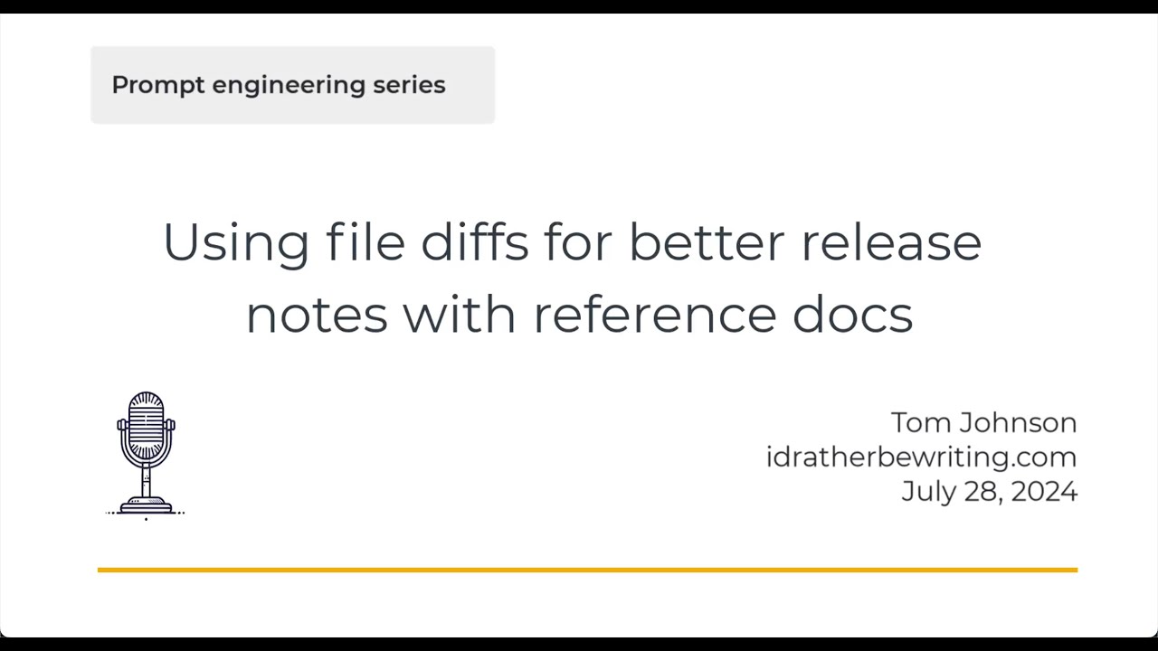Using file diffs for better release notes in reference docs