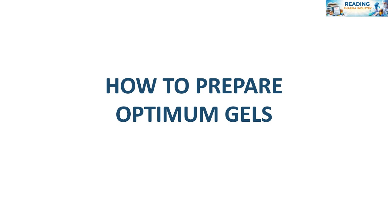 Optimising gels | Factorial design for topical gel formulations