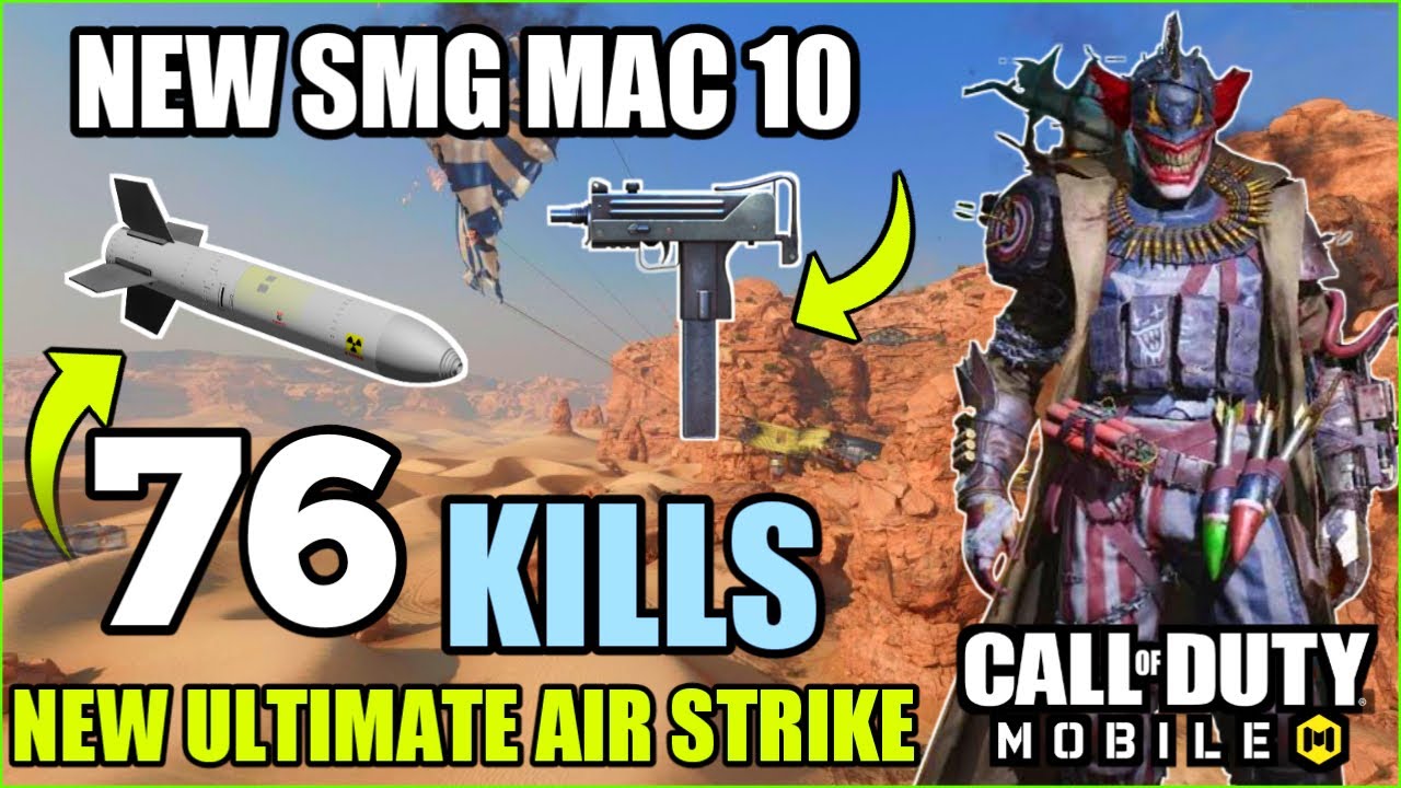 ⚡NEW⚡ Codm SMG MAC 10 & Ultimate Air Strike Gameplay | Ground War 12v12 | Codm Public Test Server
