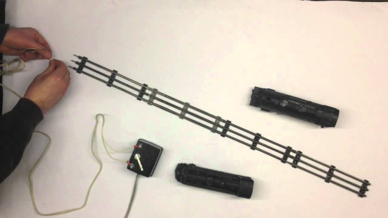 How to hook up wire the old timey 3 rail toy trains
