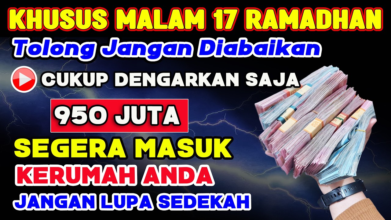 🔴ALHAMDULILLAH🤲 BARU PUTAR SEBENTAR UANG BENAR2 DATANG SENDIRI KE RUMAH, DOA KEKAYAAN NABI SULAIMAN