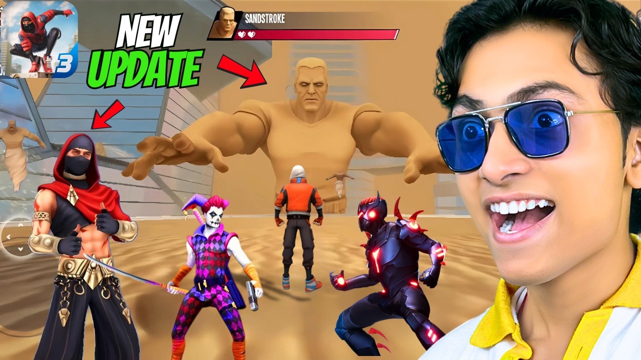 SPIDER FIGHTER 3d New SANDMAN UPDATE😱 New City