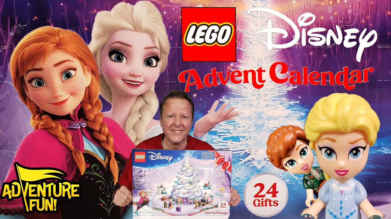 Обзор игрушек LEGO Disney Frozen Advent Calendar 2025 до праздников с обратным отсчетом Эльзы, Ан...