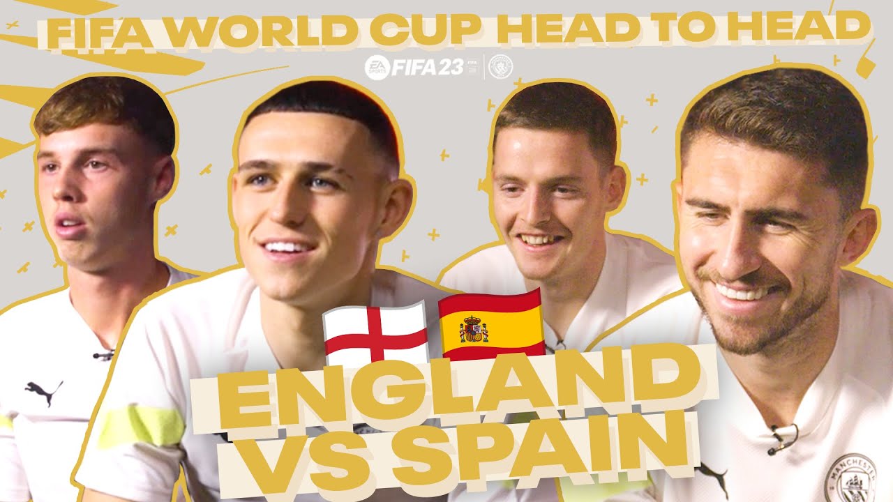 🏴󠁧󠁢󠁥󠁮󠁧󠁿 Foden & Palmer vs Laporte & Gomez 🇪🇸 | FIFA World Cup Head-To-Head!