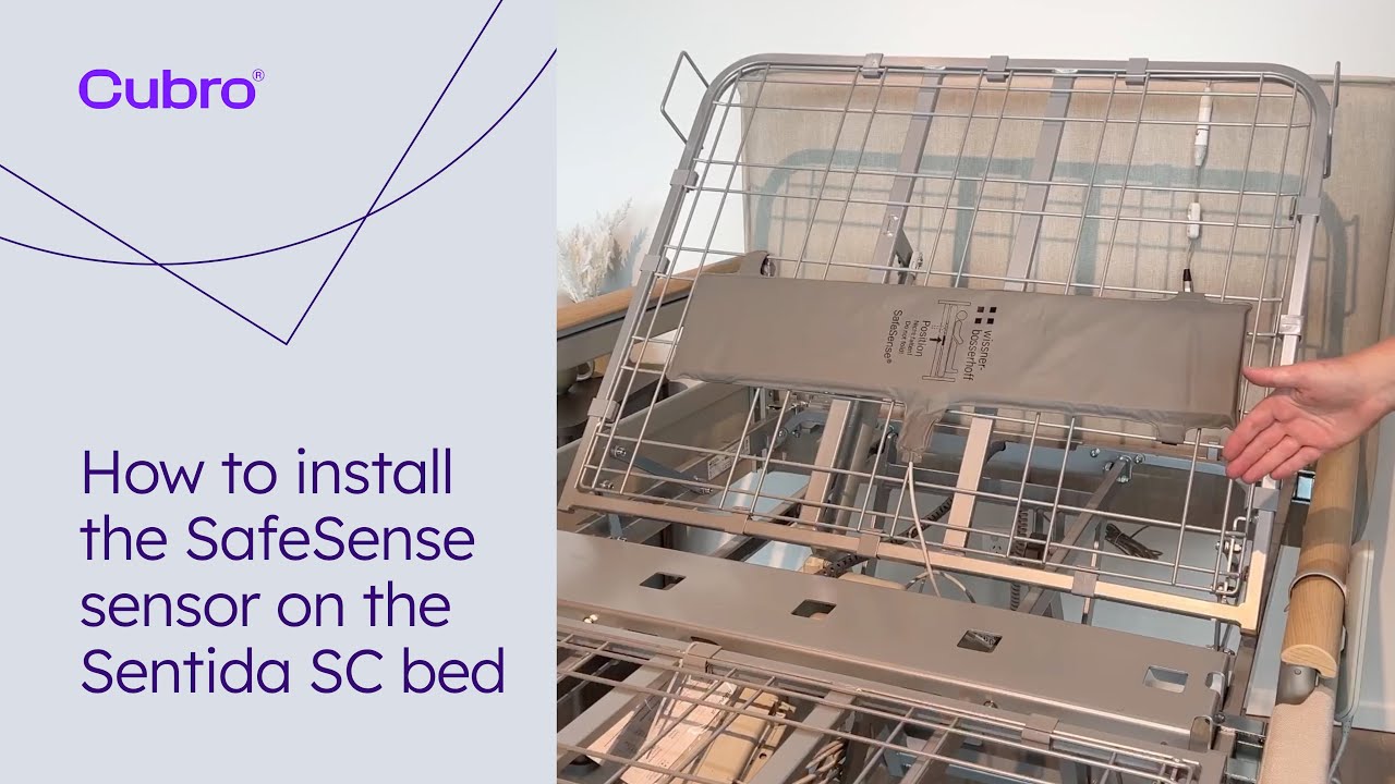 How to install the SafeSense sensor on the Sentida SC bed