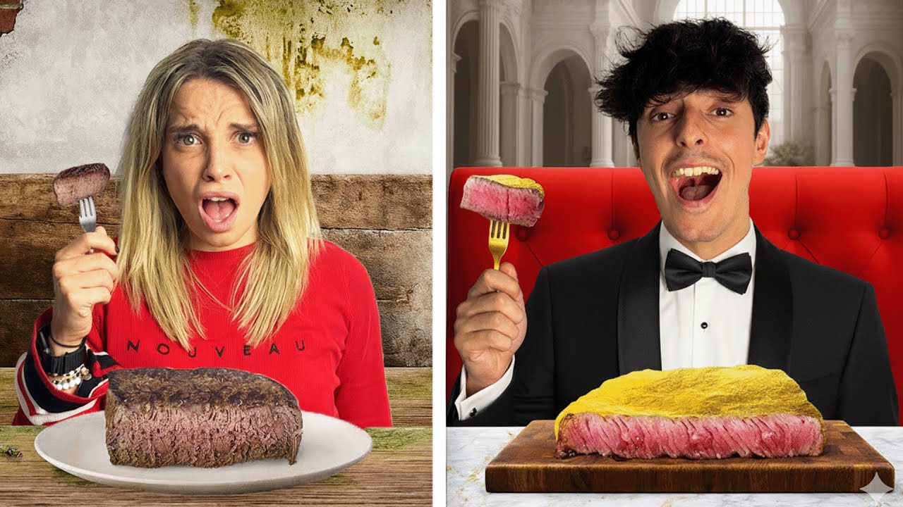 CIBO DA 1 EURO VS CIBO DA 100 EURO, CHI SARA' PIU FORTUNATO? *PEPIYOS VS GRAZIANA*