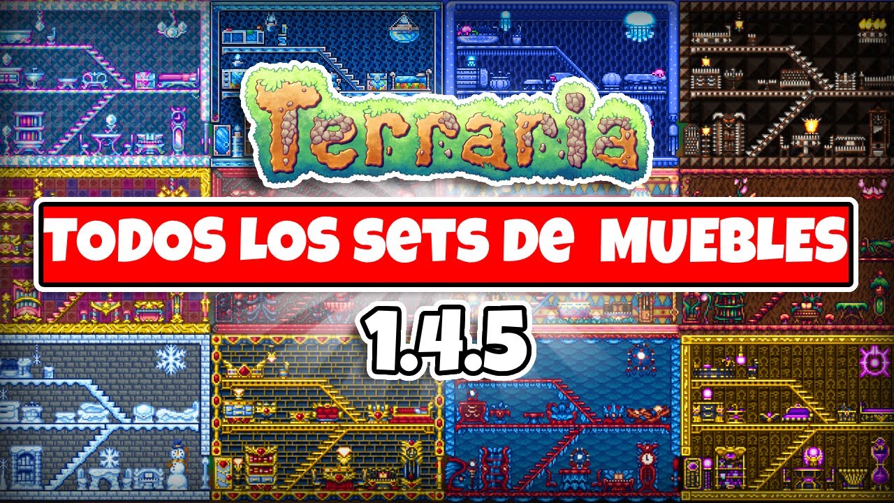 C&Oacute;MO CONSEGUIR TODOS los NUEVOS SETS de MUEBLES de TERRARIA 1.4.5 🛋️ | Drako.