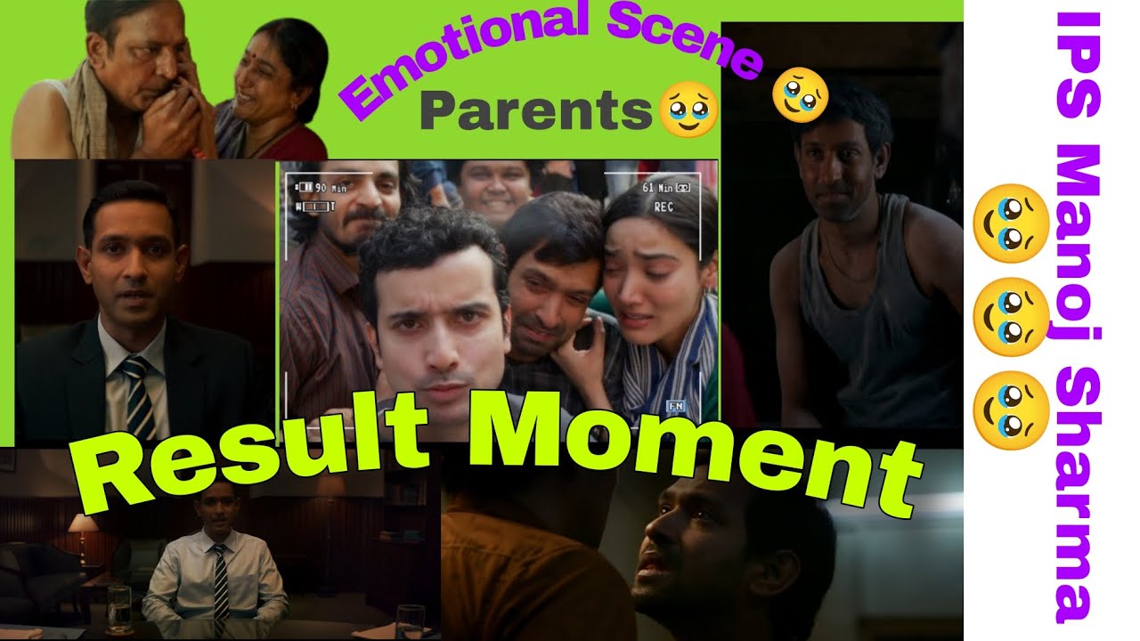 Result Moment...Last Emotional Scene of 12th Fail Movie|| Family Reaction||Parents🥹😭💔