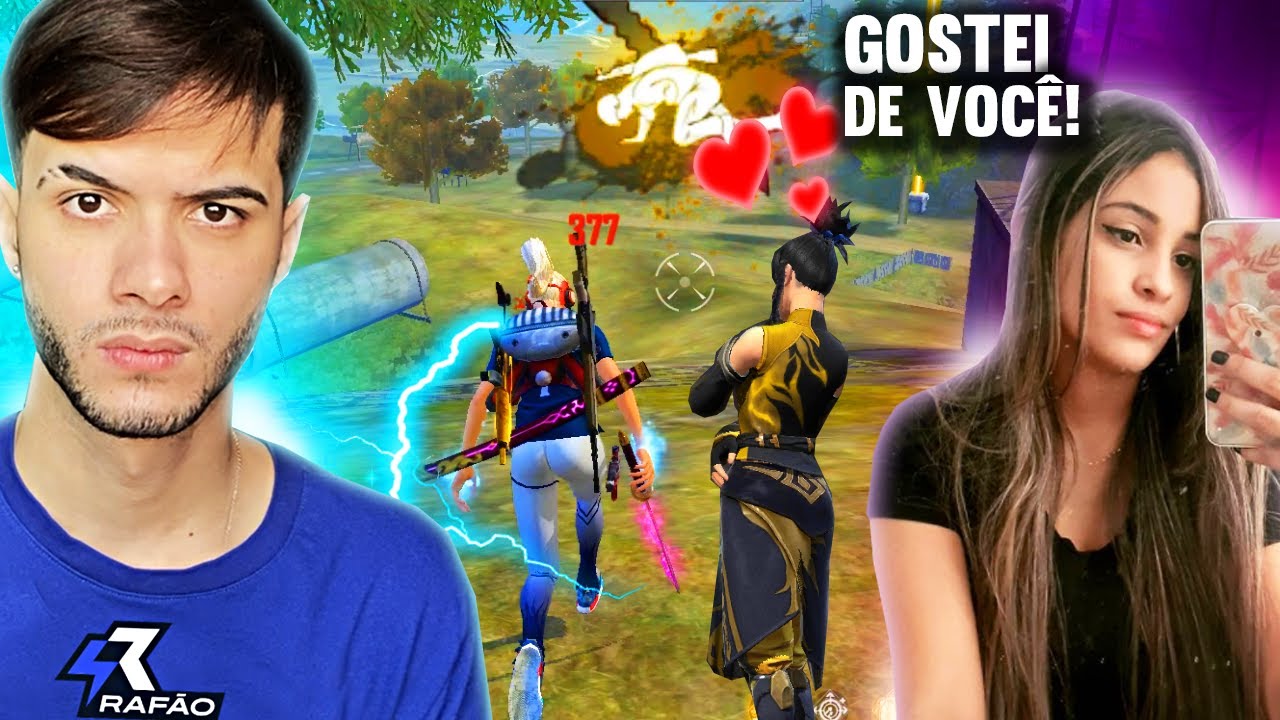 IMPRESSIONEI A NOVINHA E ELA SE APAIXONOU NO FREE FIRE!! (vou namorar?)