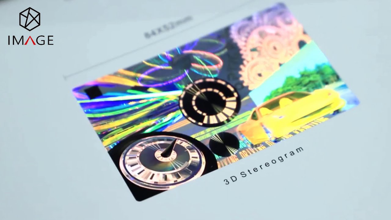 Beautiful 3D Dynamic Change Holographic Stickers with Anti-counterfeiting Features