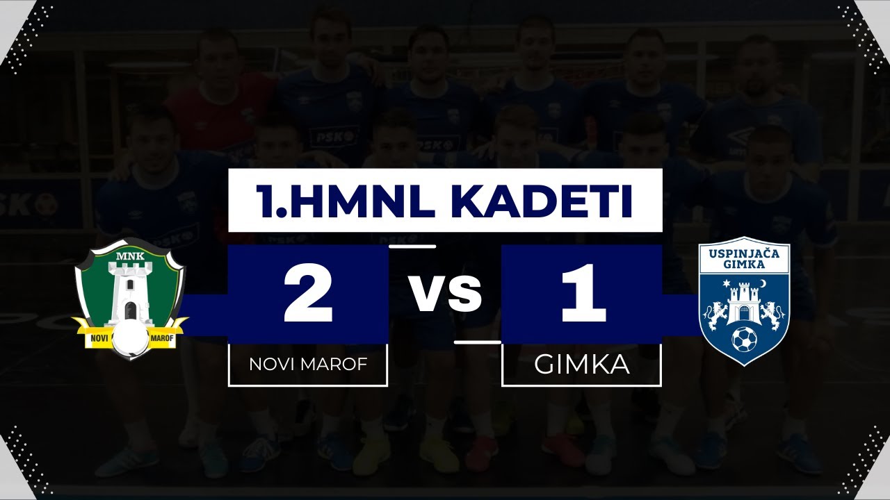 1.HMNL Zapad - KADETI 2.kolo: MNK Novi Marof - MNK Uspinjača Gimka
