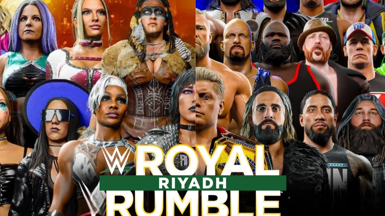 WWE2K25- 15 MALE & 15 FEMALE WWE SUPERSTARS-MIX GENDER ROYAL RUMBLE-RIYADH,SAUDI ARABIA.- PS5 #wwe 