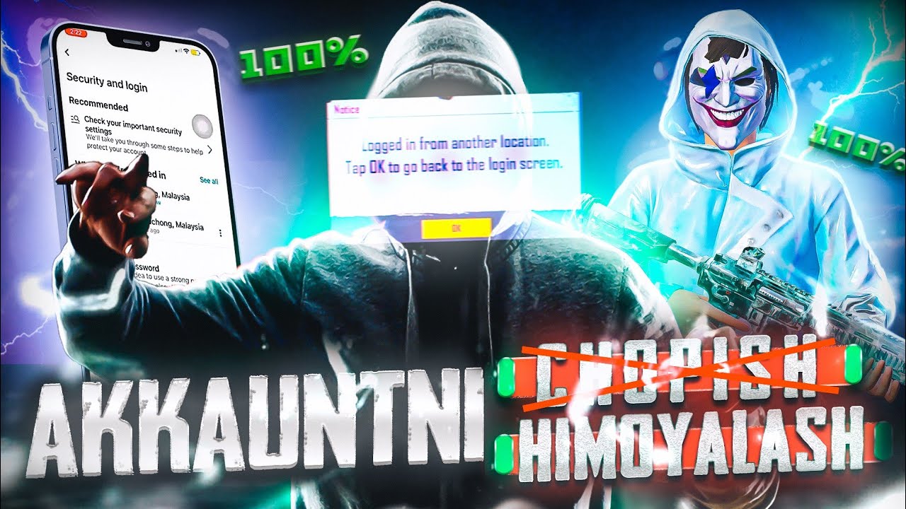 AKKAUNTNI MASHKALARDAN HIMOYALASH 100%