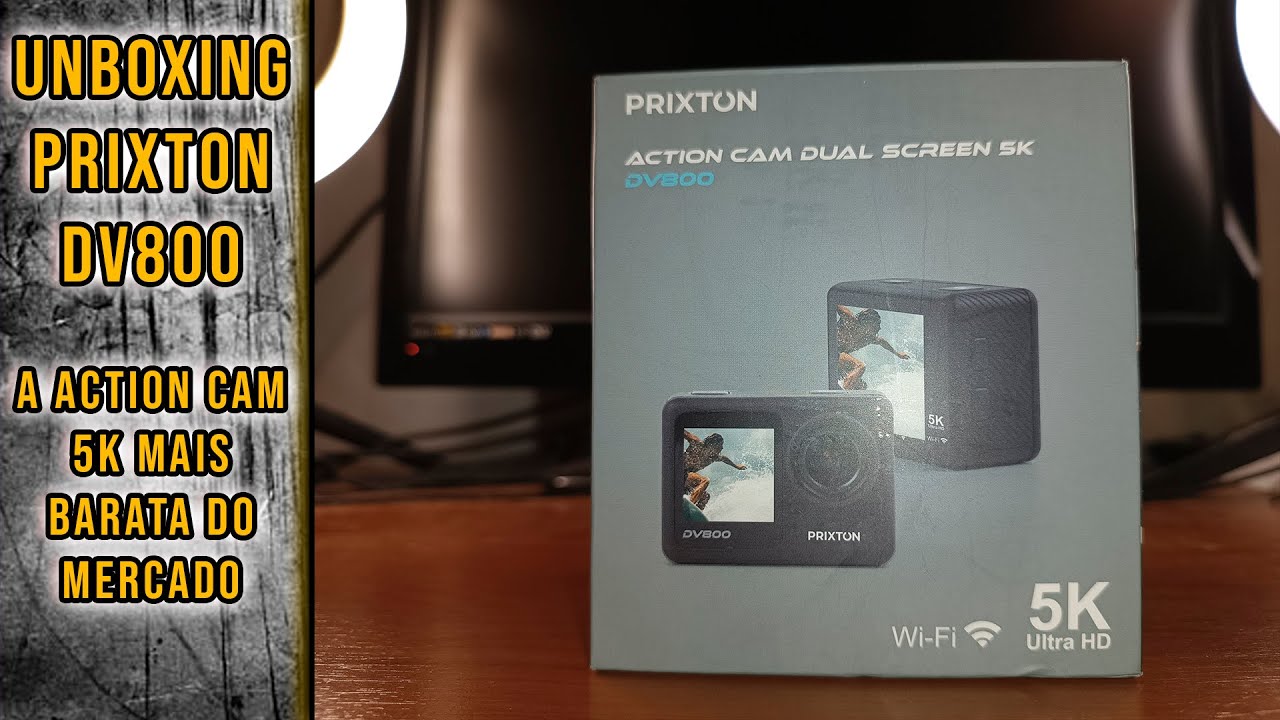 A ACTION CAM 5K MAIS BARATA DO MERCADO  || Unboxing Prixton DV800