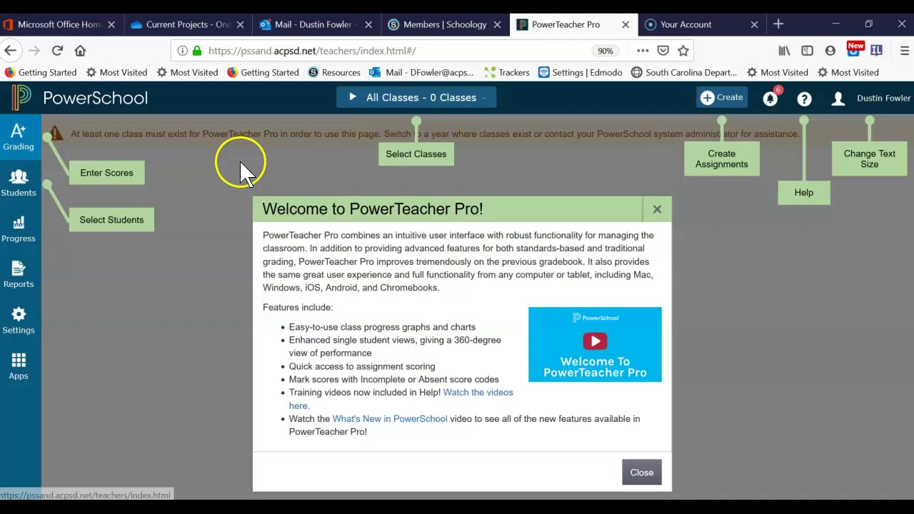 PowerTeacher Pro Tutorials- Accessing PowerTeacher Pro