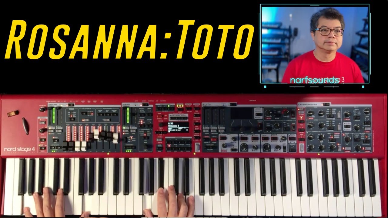 Rosanna Toto Nord Stage 4 Synth Keyboard Cover Sounds