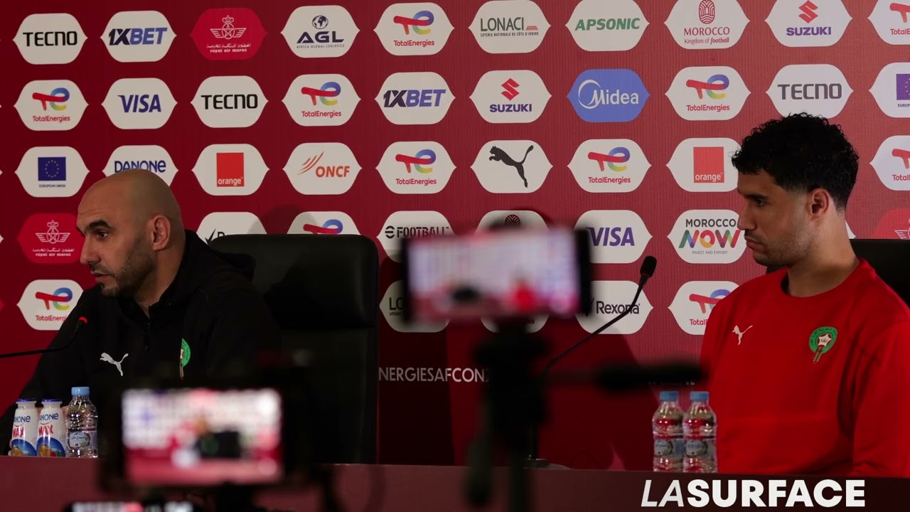 Conf&eacute;rence de Presse : Maroc - Nigeria AFCON 2025 - Regragui & Munir El Kajoui. 