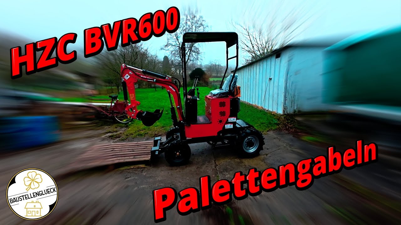 IST DAS KUNST? ODER KANN DAS WEG??? - Was taugen Palettengabeln am BVR600 - MIT VOLLEM KÖRPEREINSATZ