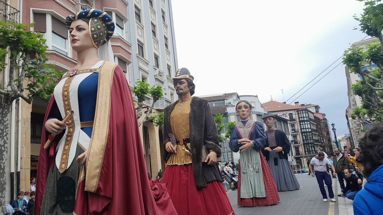 Gigantes de Portugalete en el arranque eguna 2024