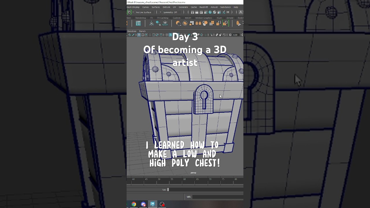 Day 3 - making a treasure chest and texturing 